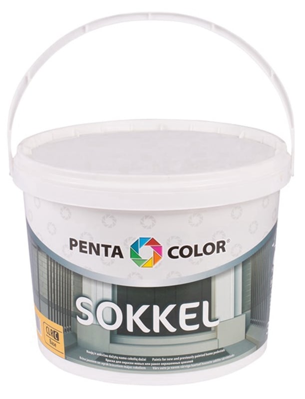 Cokoliniai dažai Pentacolor Sokkel balta 10 l 1a lt