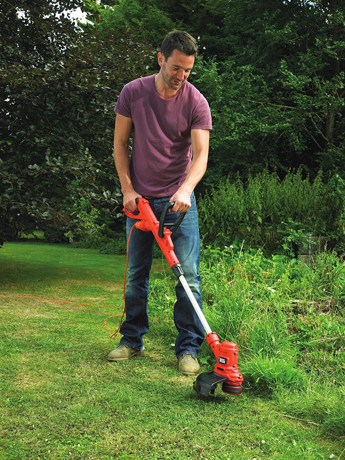 Electric grass trimmer ST4525 / 450 W / 25 cm, Black+Decker