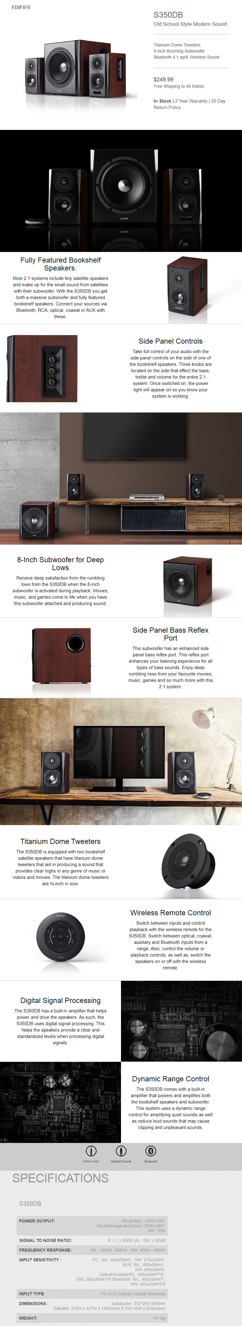 edifier s350db kaina