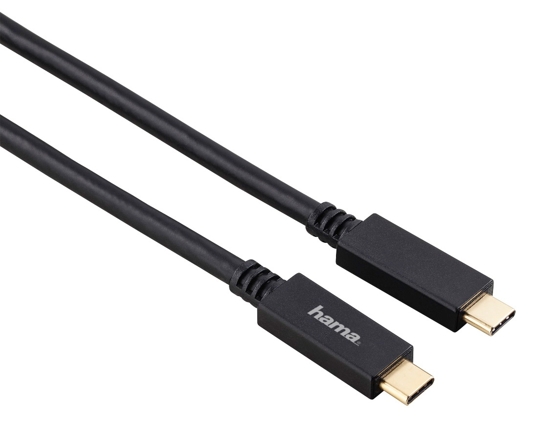 Hama 200651 - Cavo USB C maschio a USB A maschio, USB 3.2 Gen1, 5 Gbps, 0,75 m, nero