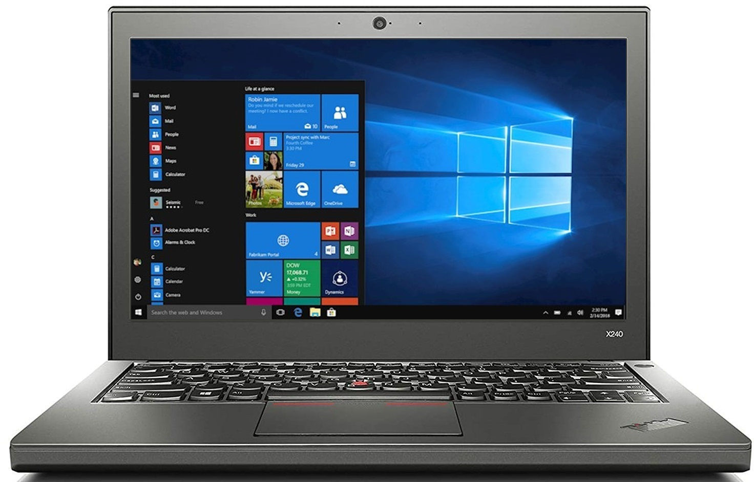 Ноутбук Lenovo ThinkPad X240 LP0180WH, oбновленный, Intel® Core™ i5-4300U,  8 GB, 240 GB, 12.5 ″, Intel HD Graphics 4400, серый - K-rauta