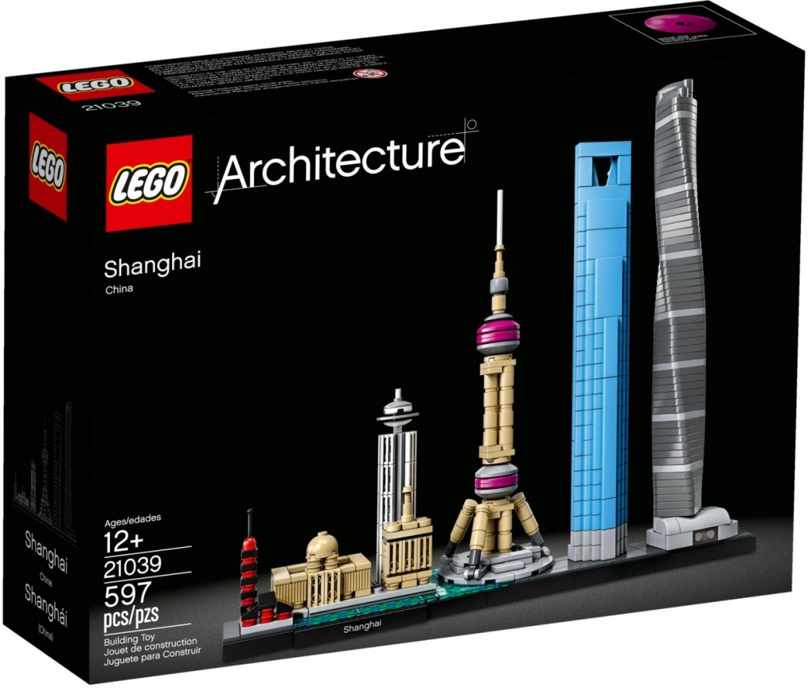 Конструктор LEGO Architecture Шанхай 21039, 597 шт. - Ksenukai.lv