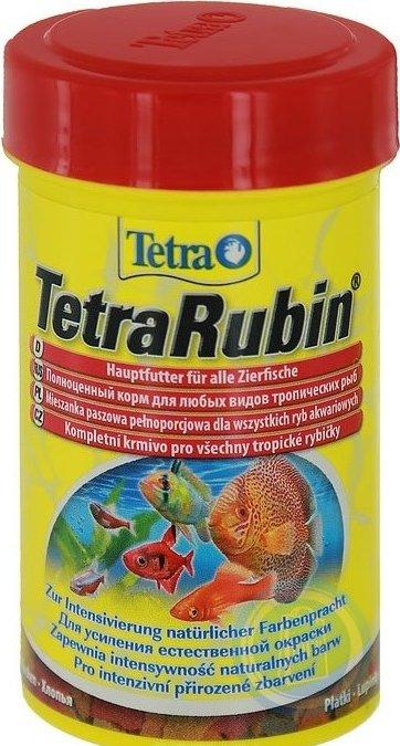 Корм для усиления окраса рыб Tetra Rubin Flakes 100 мл, хлопья для