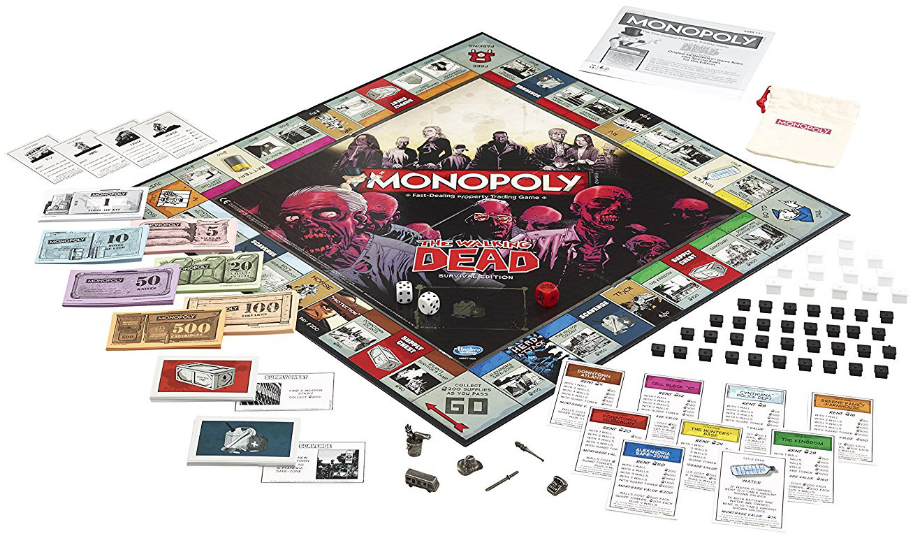 Настольная игра Hasbro Monopoly The Walking Dead Survival Edition, EN -  1a.lt