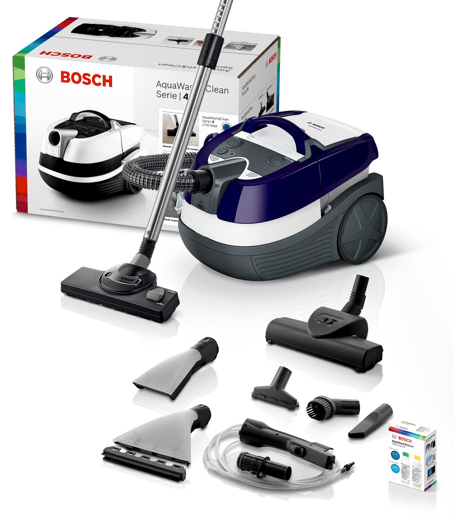 Пылесос Bosch AquaWash & Clean Serie 4 BWD41740, 1700 Вт - 1a.lv