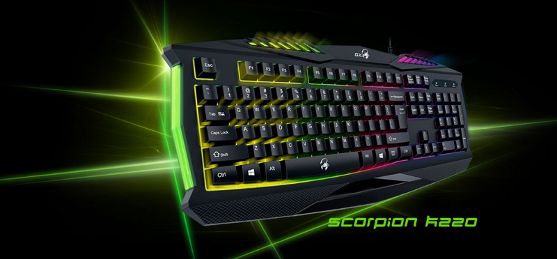 genius gaming keyboard scorpion k220