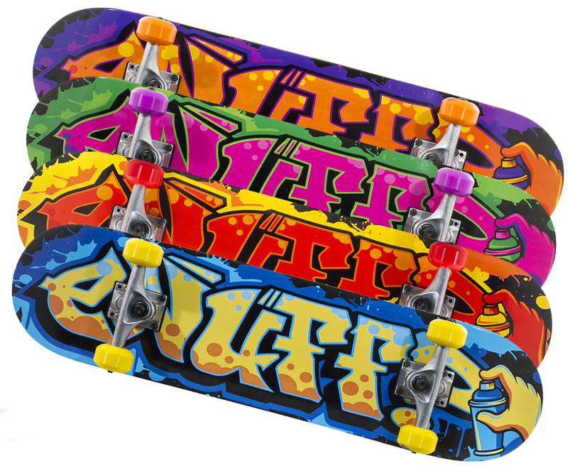 Enuff Graffiti II Mini Complete Skateboard, Orange