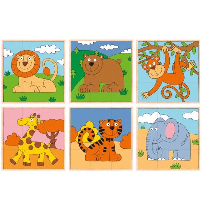 woody wooden animal puzzles