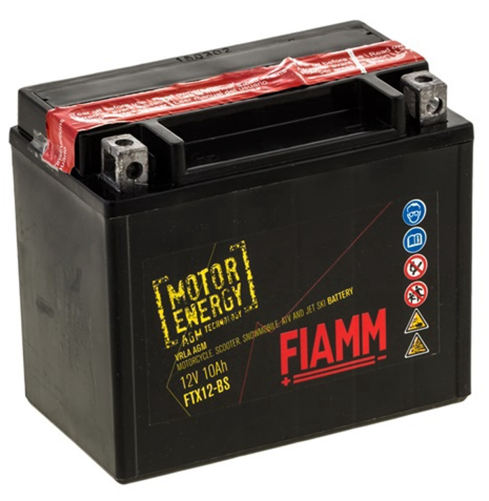 Vendita FTX12A-3A-12B, (ex FB12AL-A), Batteria Moto FIAMM MotorEnergy AGM  Carica con acido 12V 12Ah. (10hr.) Corrente di spunto 160A (CCA A EN) Fiamm  Moto - FTX12A-3A-12B